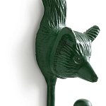 Настенный крючок лиса Fox Wall Hook Green варинант исполнения - 3 | Loft Concept во Владивостоке