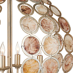 Люстра в форме шара с декором из круглых декоративных элементов Bright Shell Discs варинант исполнения - 1 | Loft Concept во Владивостоке