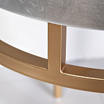 Столик журнальный серебристый с круглой столешницей Showing Refinement варинант исполнения - 2 | Loft Concept во Владивостоке