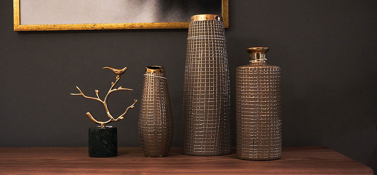 Ваза Golden mesh 25 Ваза Golden mesh 25 - Loft-Concept во Владивостоке