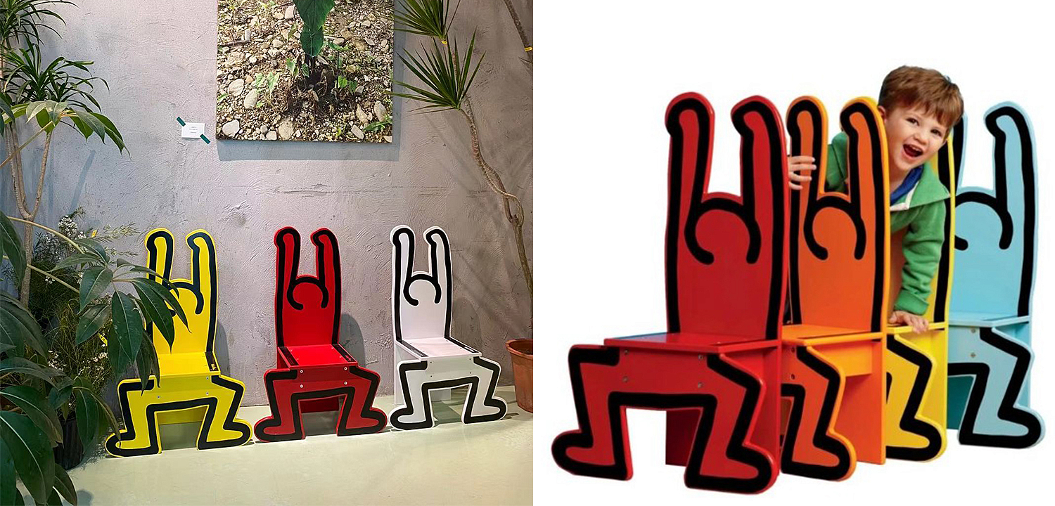 Детский стул Chaise Keith Haring Dancer Vilac Красный Детский стул Chaise Keith Haring Dancer Vilac Красный - Loft-Concept во Владивостоке