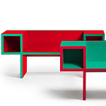 Дизайнерская разноцветная скамья Canton Bench варинант исполнения - 2 | Loft Concept во Владивостоке