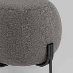 Пуф в ткани букле темно-серого цвета Pikelet варинант исполнения - 3 | Loft Concept во Владивостоке