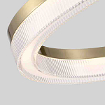 Люстра подвесная круглая светодиодная с золотым каркасом Ring Horizontal варинант исполнения - 2 | Loft Concept во Владивостоке