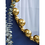 Зеркало круглое в фактурной золотистой раме из металла Mirror Golden Placer варинант исполнения - 4 | Loft Concept во Владивостоке