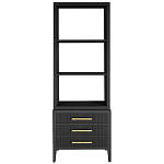 Этажерка Primo с ящиками шпон Черный дуб варинант исполнения - 1 | Loft Concept во Владивостоке