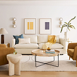 Журнальный стол с круглой деревянной столешницей Urban Style Space варинант исполнения - 4 | Loft Concept во Владивостоке