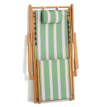 Шезлонг из акации и ткани Venezuela варинант исполнения - 7 | Loft Concept во Владивостоке