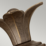 Бра для ванных комнат с прозрачным стеклянным плафоном в форме ананаса и декоративным основанием с рельефным узором Hinkley варинант исполнения - 8 | Loft Concept во Владивостоке