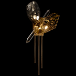 Бра с 2-мя плафонами из стекла и металла и вертикальными подвесками Gilded Mirage  варинант исполнения - 4 | Loft Concept во Владивостоке