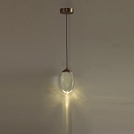 Подвесной светильник с плафоном в форме капли Crystal Transparent Drop варинант исполнения - 5 | Loft Concept во Владивостоке