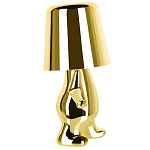 Настольная лампа фигурная золотого цвета с гладким абажуром Высота 19 см Sophia варинант исполнения - 4 | Loft Concept во Владивостоке