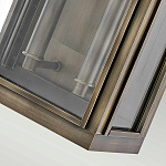 Настенный фонарь прямоугольной формы цвета состаренная латунь с двумя лампами Hinkley варинант исполнения - 3 | Loft Concept во Владивостоке