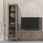 Витрина левая 1-дверная с ящиком и 5-ю полками Harper Line варинант исполнения - 3 | Loft Concept во Владивостоке