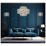 Люстра круглая с россыпью хрусталя Perfection of Diamonds варинант исполнения - 3 | Loft Concept во Владивостоке