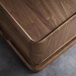 Прикроватный деревянный столик с 2-мя ящиками Moon Walnut Furniture варинант исполнения - 4 | Loft Concept во Владивостоке