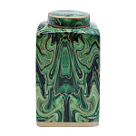 Ваза с малахитовым узором MALACHITE варинант исполнения - 1 | Loft Concept во Владивостоке