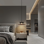 Подвесной светильник черного цвета из металла Obsidian Touch варинант исполнения - 5 | Loft Concept во Владивостоке