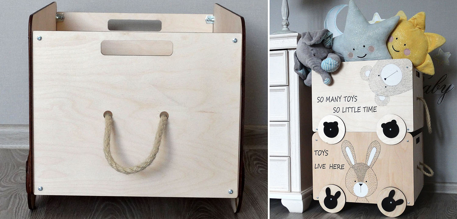 Ящик Wooden Box Bear Ящик Wooden Box Bear - Loft-Concept во Владивостоке