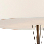 Люстра круглая с белым тканевым абажуром  White Light Diffuser варинант исполнения - 2 | Loft Concept во Владивостоке