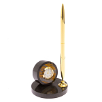 Часы настольные с ручкой из натурального камня Stone Clock варинант исполнения - 11 | Loft Concept во Владивостоке