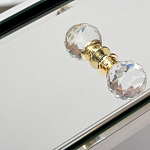 Тумбочка зеркальная с ящиком Mirror Chrome Cabinet варинант исполнения - 4 | Loft Concept во Владивостоке