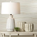 Настольная лампа с корпусом в форме вазы и белым абажуром Lots of Strokes варинант исполнения - 4 | Loft Concept во Владивостоке