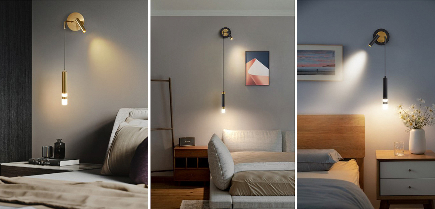 Бра-спот с подвесным светильником Spot Sconce Hanging Lamp Бра-спот с подвесным светильником Spot Sconce Hanging Lamp - Loft-Concept во Владивостоке