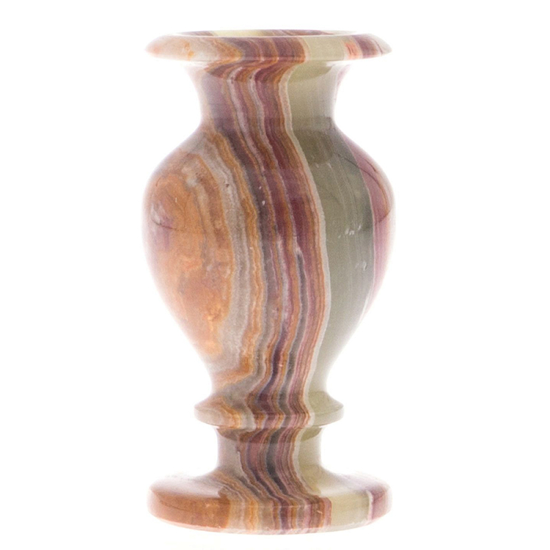 Ваза настольная для цветов из натурального оникса Onyx Vase Мульти Ваза настольная для цветов из натурального оникса Onyx Vase Мульти во Владивостоке | Loft Concept