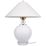 Настольная лампа керамическая с абажуром Valencia варинант исполнения - 1 | Loft Concept во Владивостоке