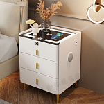 Умная прикроватная тумбочка c зарядкой для телефона Smart Furniture варинант исполнения - 1 | Loft Concept во Владивостоке