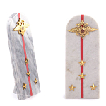 Сувенир Погон МВД из натурального камня мрамор Souvenir Epaulets варинант исполнения - 4 | Loft Concept во Владивостоке