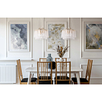 Люстра с подвесными рифлеными стеклянными трубками Nembus варинант исполнения - 23 | Loft Concept во Владивостоке