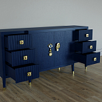 Большой Комод-буфет Elsa Dreams Blue с ящиками варинант исполнения - 1 | Loft Concept во Владивостоке