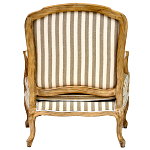 Кресло в полоску в стиле прованс Yvon French Seating Armchair варинант исполнения - 4 | Loft Concept во Владивостоке
