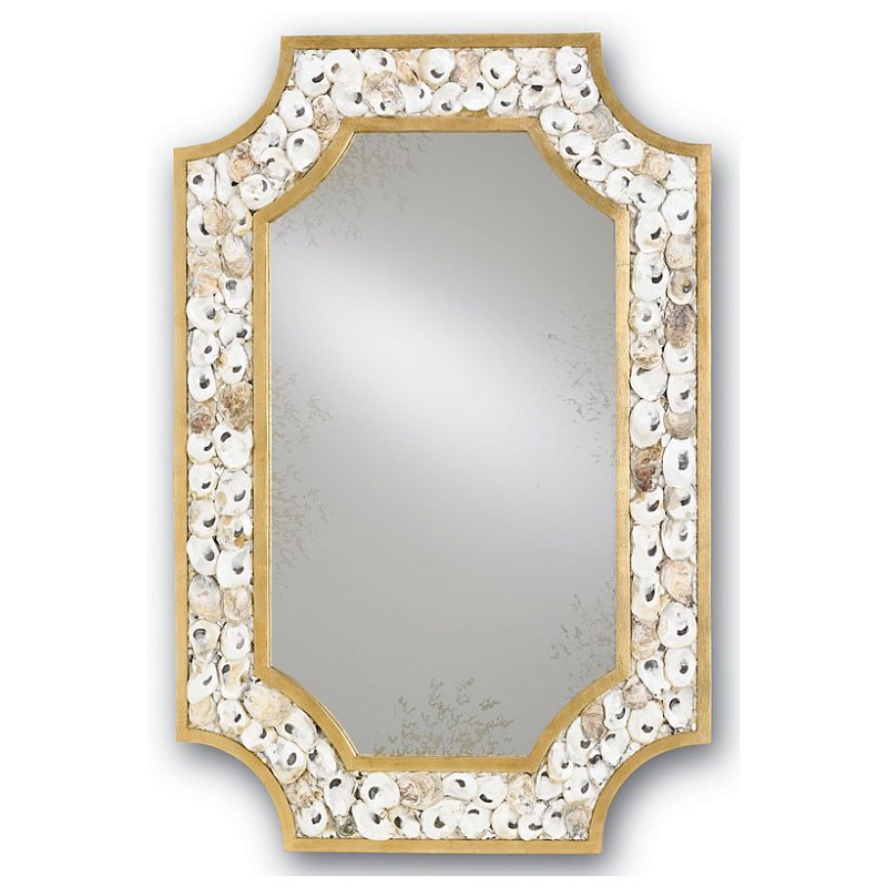Зеркало Margate Mirror Бежево-серый Золотой Зеркало Margate Mirror Бежево-серый Золотой во Владивостоке | Loft Concept