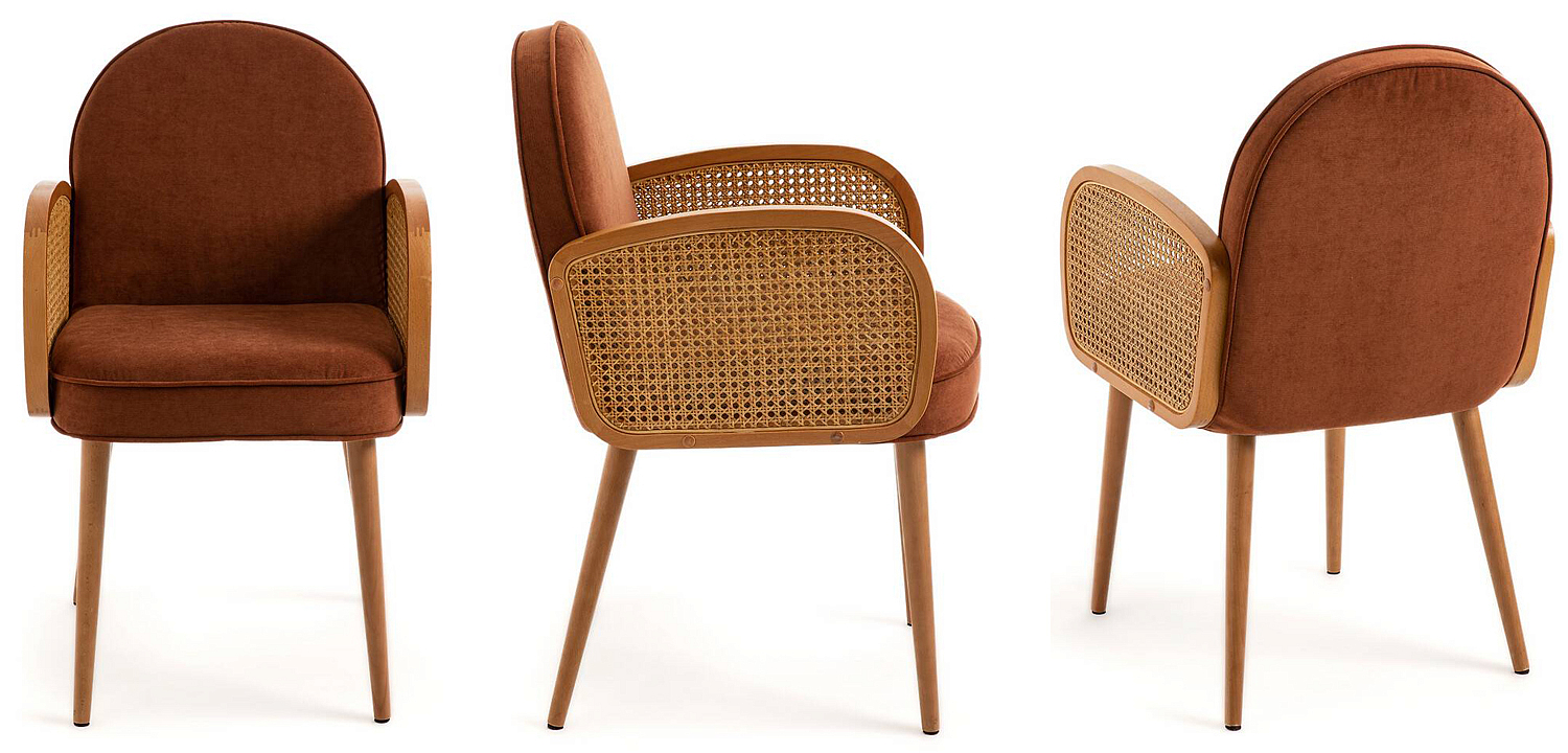 Стул Morten Wicker Terracotta Chair - Loft-Concept во Владивостоке