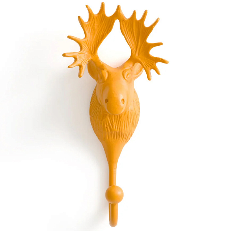 Настенный крючок голова оленя Deer Wall Hook Mustard Горчичный Настенный крючок голова оленя Deer Wall Hook Mustard Горчичный во Владивостоке | Loft Concept