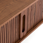 ТВ-тумба с двумя раздвижными дверцами Toinette Brown TV Stand варинант исполнения - 5 | Loft Concept во Владивостоке