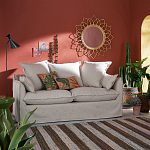 Зеркало из ротанга в форме цветка WICKER MIRROR 90 варинант исполнения - 3 | Loft Concept во Владивостоке