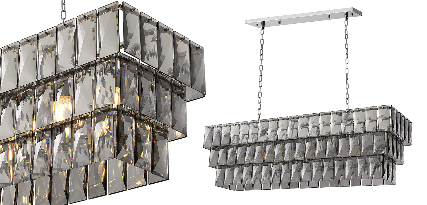 Люстра Eichholtz Chandelier Amazone Rectangular Nickel Люстра Eichholtz Chandelier Amazone Rectangular Nickel - Loft-Concept во Владивостоке