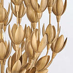 Люстра золотого цвета из множества металлических лепестков в форме тюльпанов Hinkley варинант исполнения - 7 | Loft Concept во Владивостоке