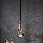 Подвесной светильник в форме капли с прозрачным стеклянным плафоном Dribble варинант исполнения - 1 | Loft Concept во Владивостоке