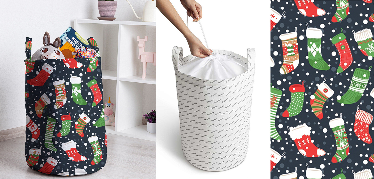 Корзина Christmas stockings Basket Корзина Christmas stockings Basket - Loft-Concept во Владивостоке