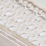 Бра прямоугольное в серебрянном цвете с ажурной решеткой Feiss варинант исполнения - 4 | Loft Concept во Владивостоке