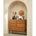 Комод с геометрическим рисунком на ящиках Anders Dark Wood варинант исполнения - 5 | Loft Concept во Владивостоке