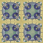 Плитка дизайнерская с узором Экипаж варинант исполнения - 2 | Loft Concept во Владивостоке