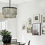 Люстра круглая с подвесками из натурального перламутра Nacre варинант исполнения - 3 | Loft Concept во Владивостоке