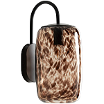 Бра с плафоном из янтарного стекла Amber Olmos Wall Lamp варинант исполнения - 1 | Loft Concept во Владивостоке