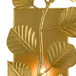 Бра золотого цвета с декором в виде ветки эвкалипта Eucalyptus Branches варинант исполнения - 1 | Loft Concept во Владивостоке